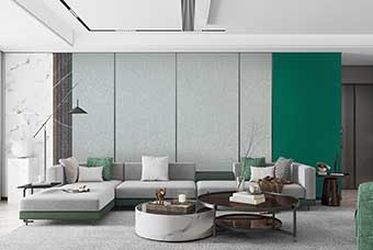 牡丹江轻奢风格-客厅