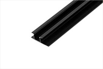 牡丹江航空纤维墙咔铝合金带灯中条（哑黑氧化）