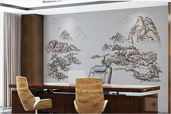 牡丹江森佰汇航空纤维墙咔（山水之间）